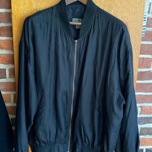 Silk bomber jacket